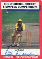 AUSTRALIA 1990 STIMOROL GUM ROBIN SMITH CRICKET TRADE CARD No 65