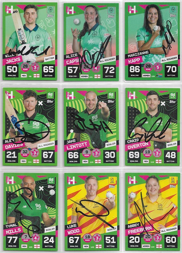Topps 2022 Cricket Attax The Hundred (328) + Specials (PARTIAL)
