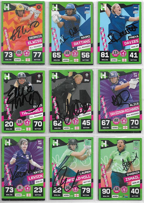 Topps 2022 Cricket Attax The Hundred (328) + Specials (PARTIAL)