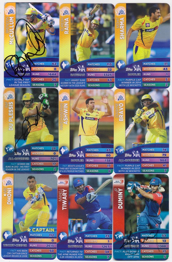 Afghanistan 2015 cricket Trading Cards 