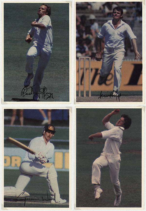 Scanlens 1981 Aussie Cricket Superstars in Action (18) - XL Photocards
