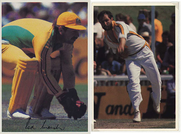 Scanlens 1981 Aussie Cricket Superstars in Action (18) - XL Photocards