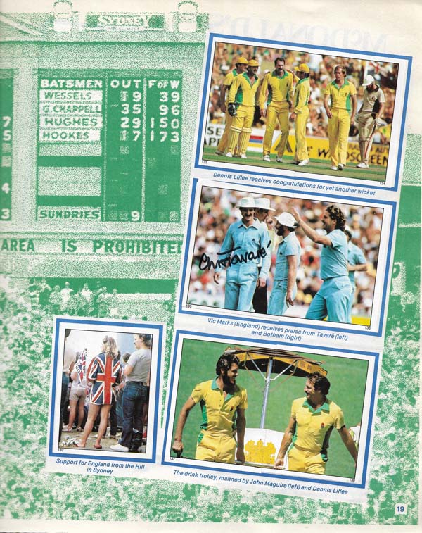 Scanlens 1983-84 Stickers (172)