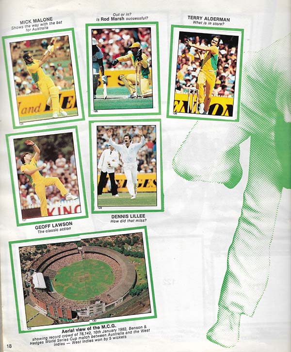 Scanlens 1982-83 Stickers (172)