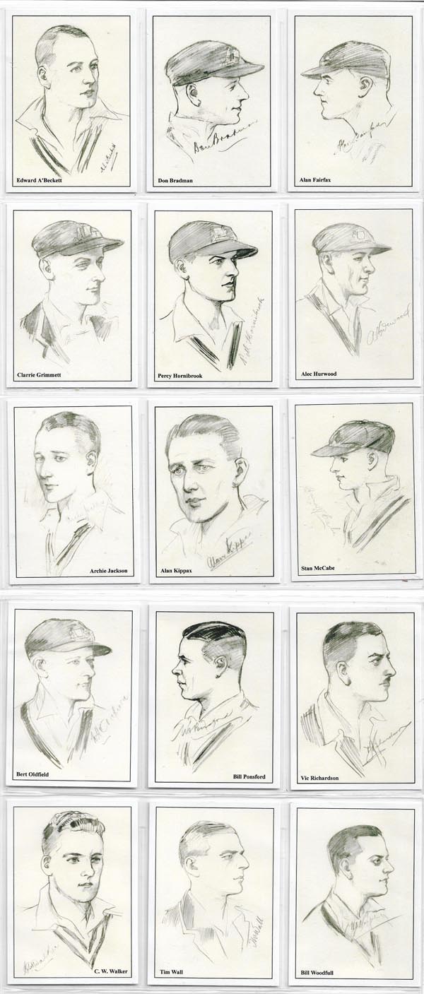 Sporting Collectibles Australian 1930 Cricketers (15)