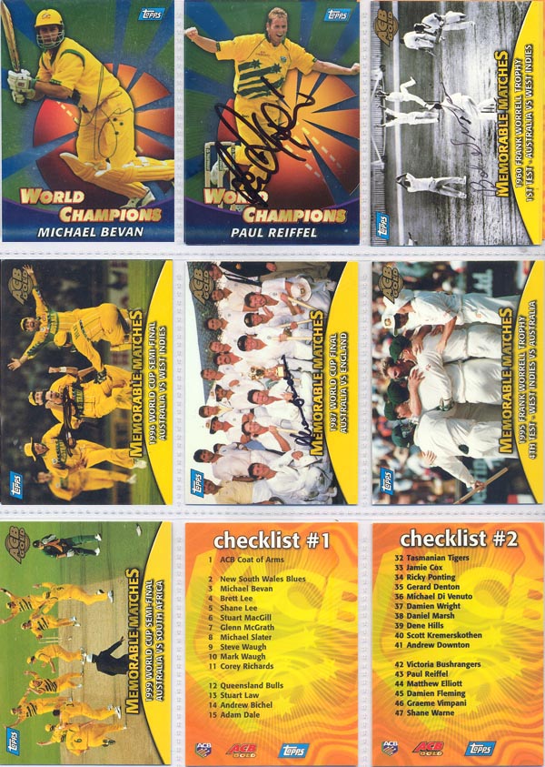 Topps ACB Gold 2000-01 (137) + Specials