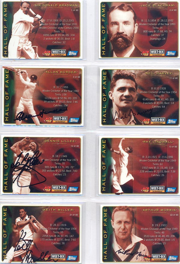 Weetbix 2002 Australian Champion Cricketers Past And Present (30) DS