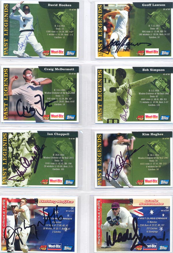 Weetbix 2002 Australian Champion Cricketers Past And Present (30) DS