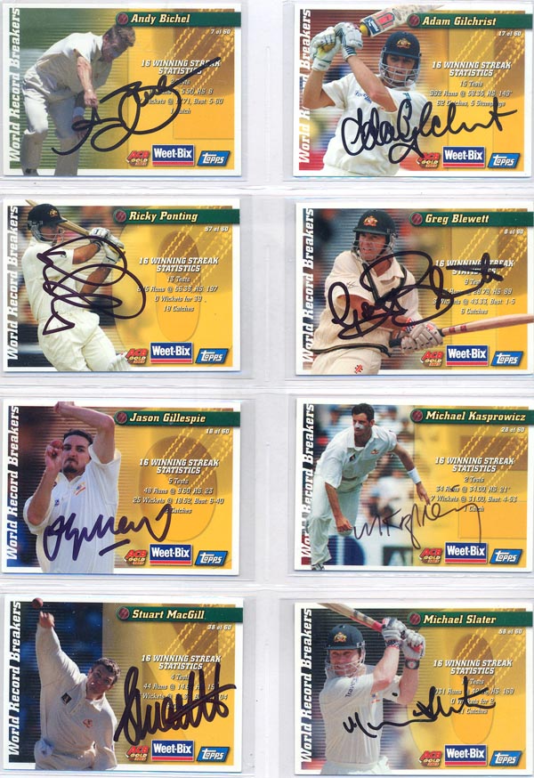 Weetbix 2002 Australian Champion Cricketers Past And Present (30) DS