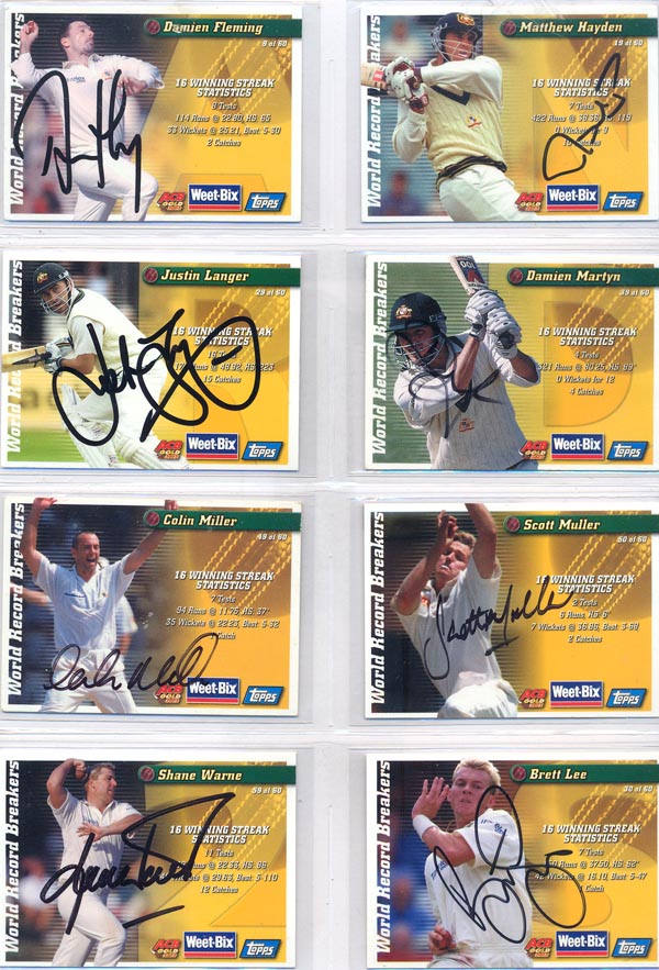 Weetbix 2002 Australian Champion Cricketers Past And Present (30) DS