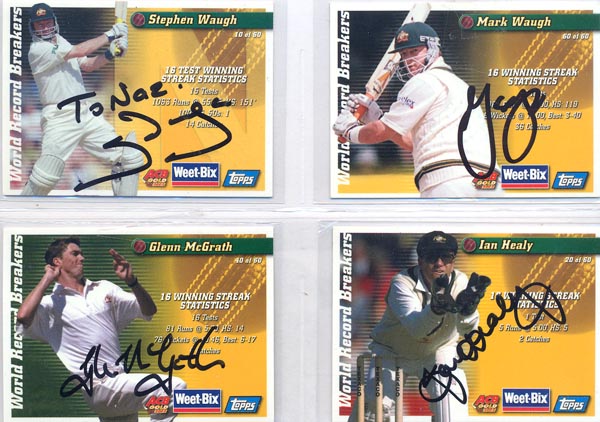 Weetbix 2002 Australian Champion Cricketers Past And Present (30) DS