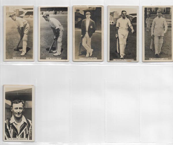 W.D. & H.O. Wills 1928-29 Cricket Season