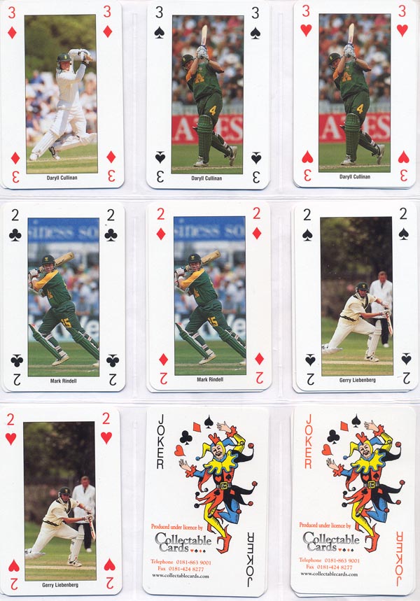 Collectable Cards 1999 World Cup England 