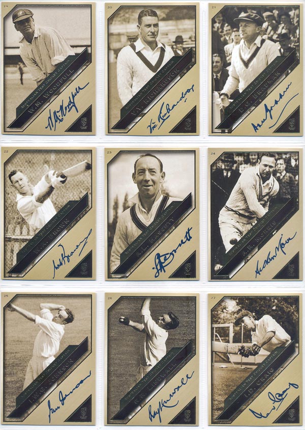 SEP 2011 Heritage Series Test Cricket Captains - Facsimile Set (44)