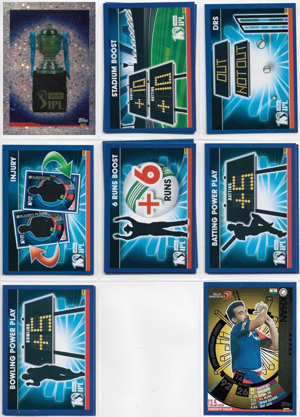 Topps 2017 Cricket Attax IPL (221) + Specials