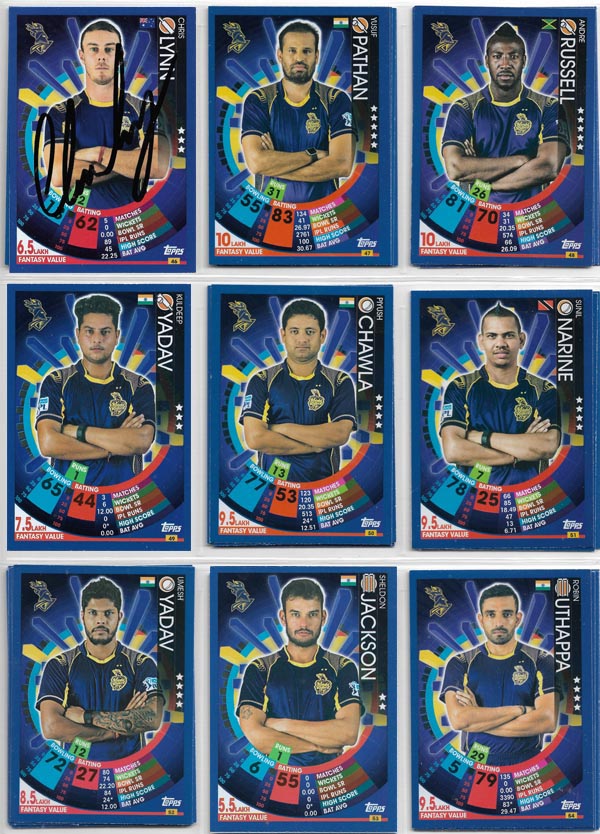 Topps 2017 Cricket Attax IPL (221) + Specials