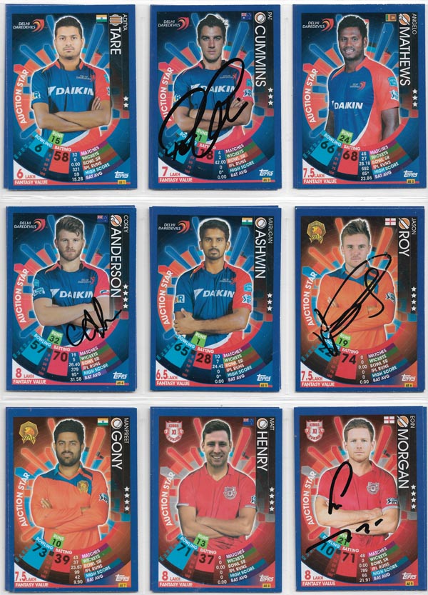 Topps 2017 Cricket Attax IPL (221) + Specials
