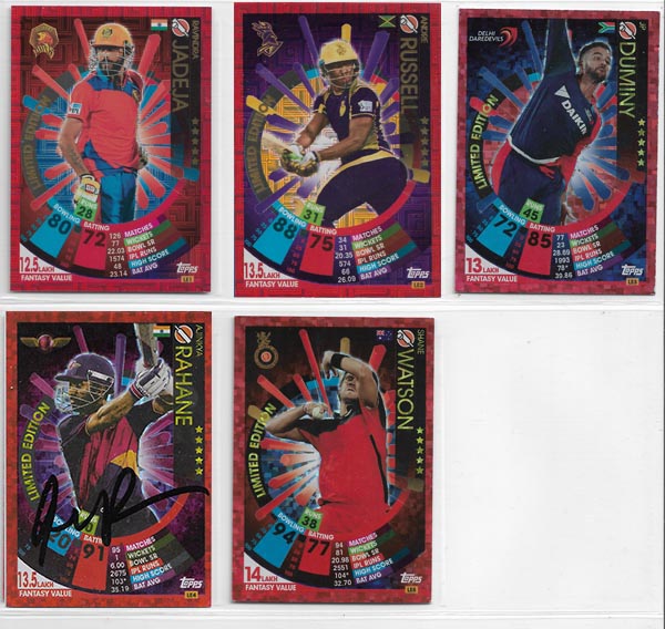 Topps 2017 Cricket Attax IPL (221) + Specials