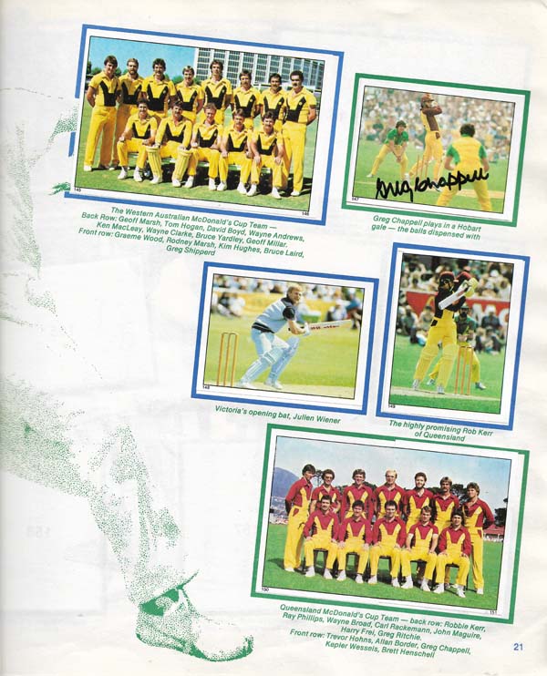 Scanlens 1983-84 Stickers (172)