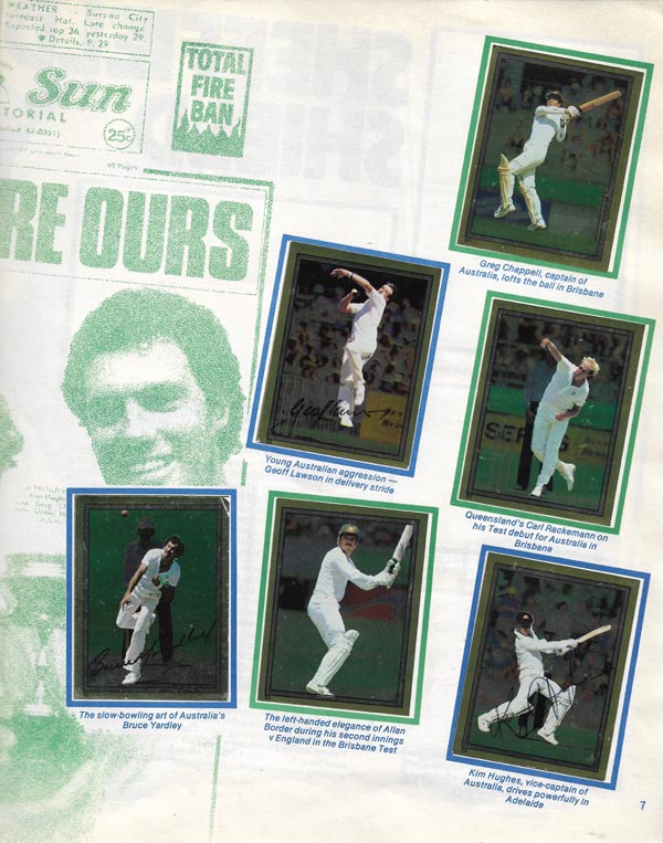 Scanlens 1983-84 Stickers (172)