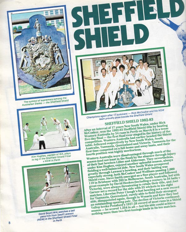 Scanlens 1983-84 Stickers (172)