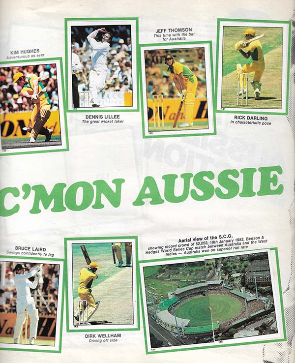 Scanlens 1982-83 Stickers (172)