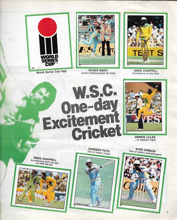 Scanlens 1982-83 Stickers (172)