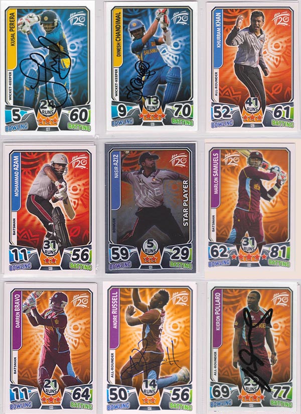 Topps 2014 Cricket Attax World T20 (160) + Specials