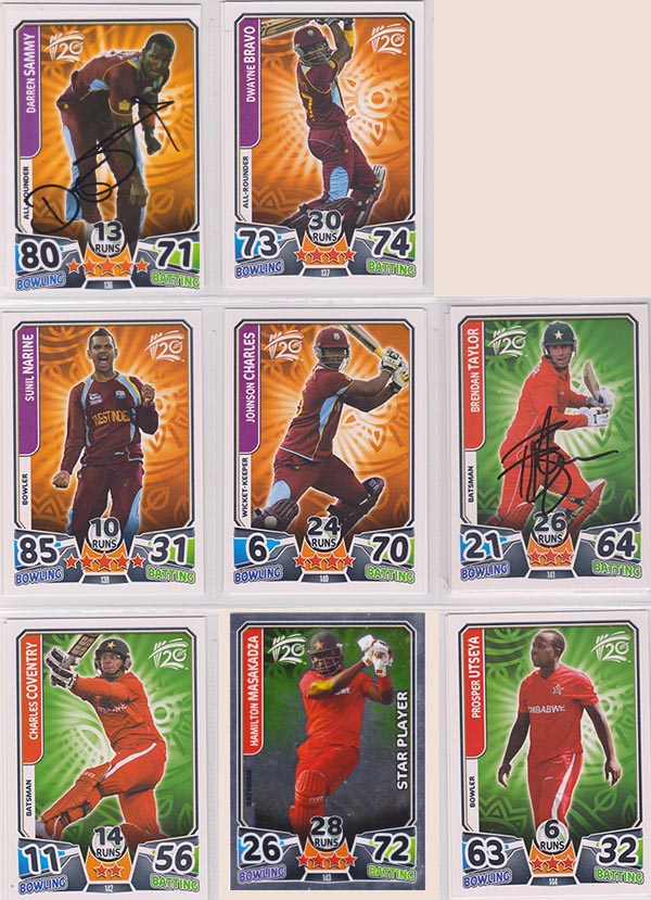 Topps 2014 Cricket Attax World T20 (160) + Specials