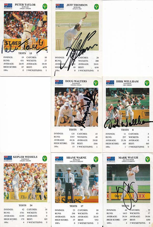 Spears 1993-94 Test Match Card Game